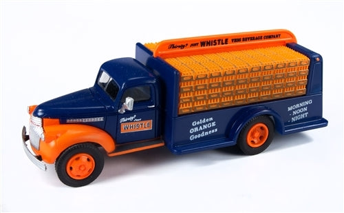 Classic Metal Works - Mini Metals 30564 HO 1941-1946 Chevrolet Beverage Bottle Delivery Truck Vess Beverage Whistle Dark Blue Orange Assembled NIB