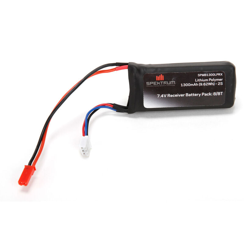 LiPo 2S 7.4V 1300 mAh 5C Rx w/JS Battery