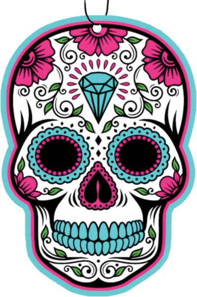 Sugar Skull 3pk Air Freshener (Ocean Scent)