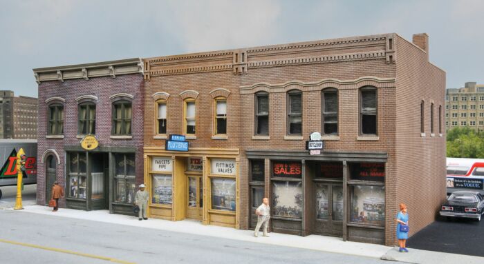 Walthers Cornerstone HO Merchant's Row IV Building Kit