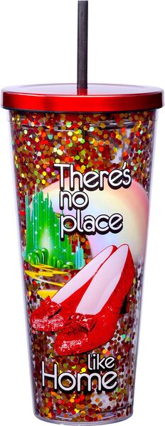 Wizard of Oz No Place Like Home 32oz Glitter Cup