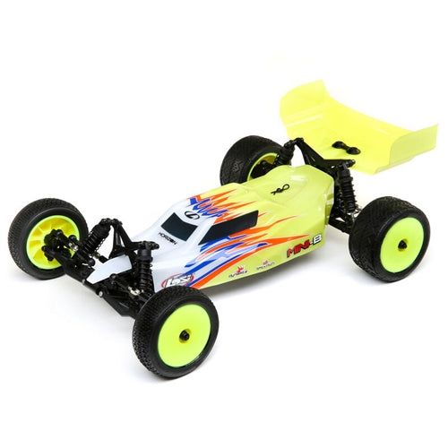 Losi 01016T3 Mini-B RC Buggy 1/16 Scale Brushed 2WD RTR Yellow and White NIB