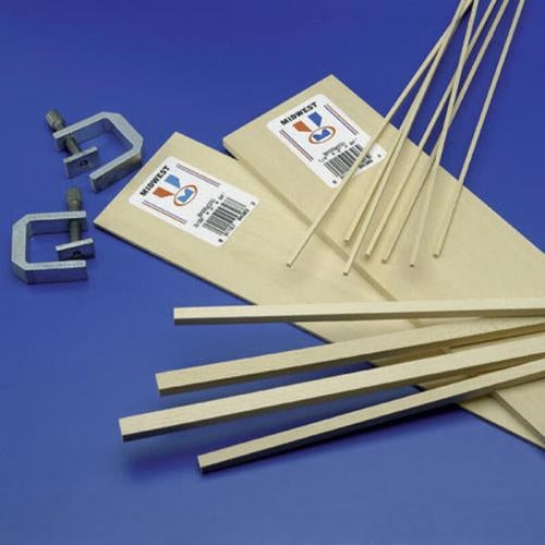 Midwest Products 6911 Balsa Leading Edge 3/4 x 3/4 x 36" 1pc Bulk