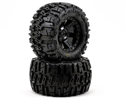 Pro-Line 1170-13 Trencher 2.8" Tires w/Desperado Electric Rear Wheels (2) (Black) (M2) w/ 12mm Hex NIB