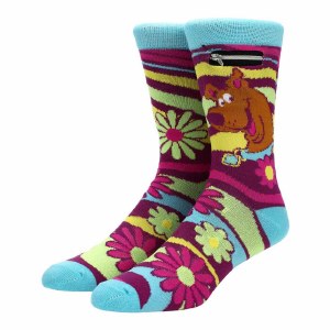 Scooby-Doo 70s Themed Pocket Zipper Socks