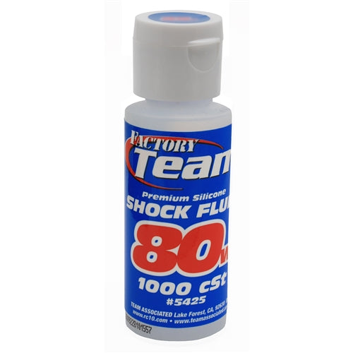 Team Associated 5425 Silicone Shock Oil Fluid 80wt (1000 cSt) 2oz NIB