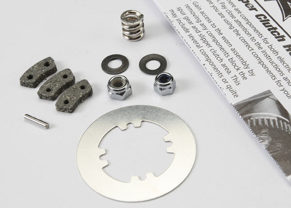 Traxxas 5352X Rebuild kit, slipper clutch (steel disc/ friction pads (3)/ spring (2)/ 2x9.8mm pin/ 5x8mm MW/ 5.0mm NL (1)/ 4.0mm NL (1)) NIB