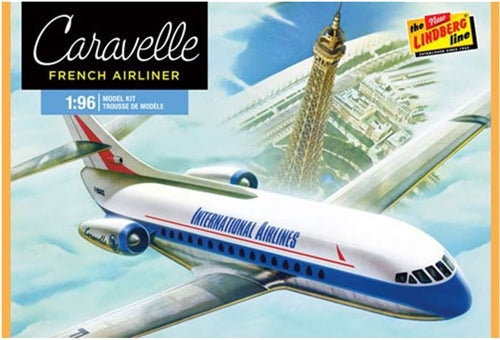 Lindberg HL513 Caravelle French Airliner 1/96 Scale Plastic Model Kit NIB