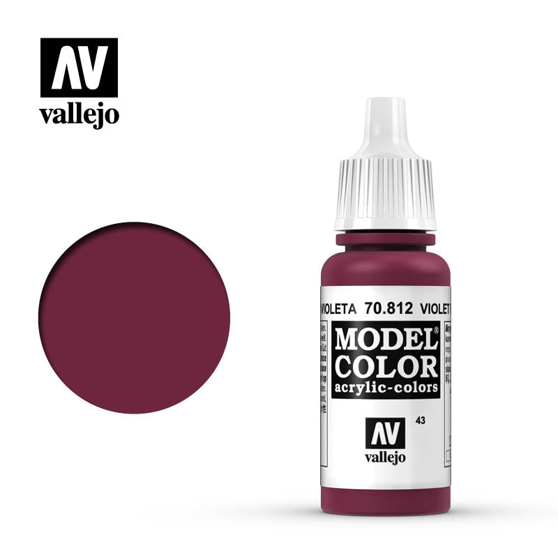 Vallejo 70812 Model Color Violet Red Acrylic Paint 17mL NIB