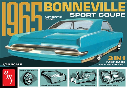 AMT AMT1260 1965 Pontiac Bonneville 1/25 Plastic Model Kit NIB