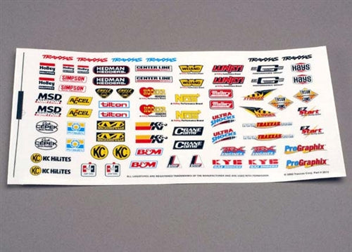 Traxxas 2514 Racing Sponsors Decal Sheet NIB