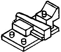 Details West RB-919 HO Turnout Rail Braces Adjustable Pkg of 12 NIB