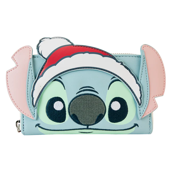 Loungefly Holiday Stitch Zip Around Wallet