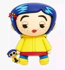 Coraline w/Doll 3D Foam Magnet