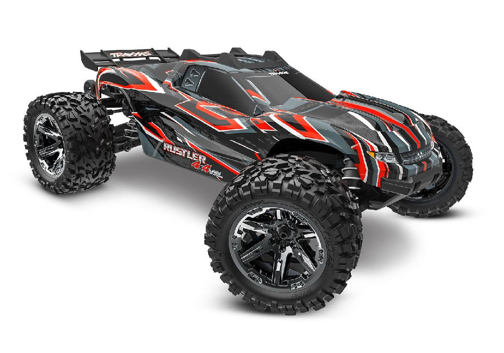 Traxxas Rustler VXL Brushless 4X4 1/10 RC Stadium Truck - Red