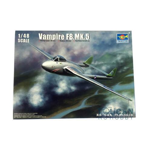 Trumpeter 02874 Vampire FB.MK.5 1/48 Plastic Model Kit NIB