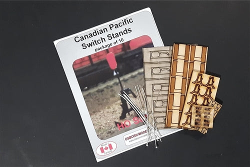 Osborn Model Kits RRA-1060 HO Canadian Pacific Switch Posts Laser Cut Wood KIT NIB