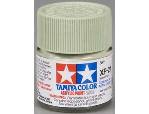 Tamiya Acrylic XF-21 Flat-Sky Mini Bottle 10mL (1/3oz)