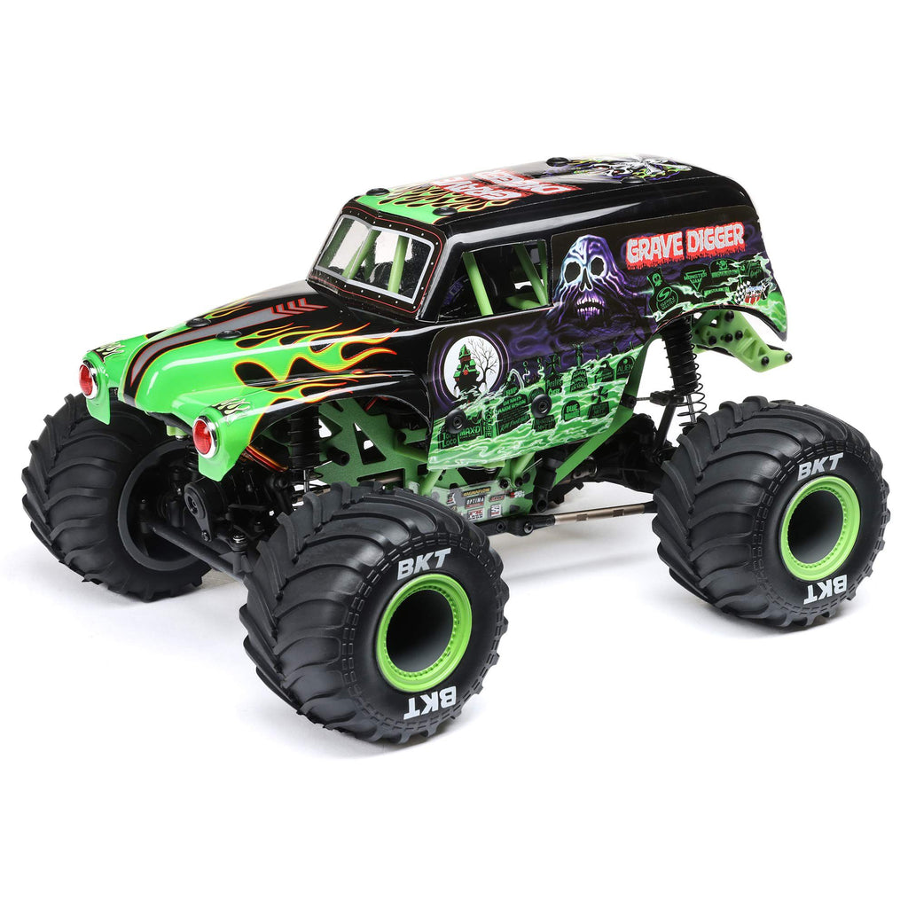 Losi 1/18 Mini LMT 4WD Grave Digger RC Monster Truck Brushed RTR