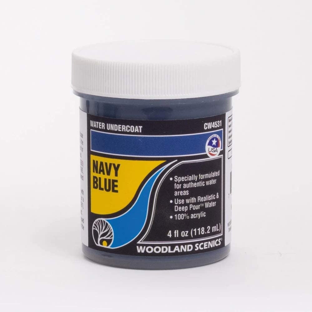 Woodland Scenics Water Undercoat Water System Navy Blue 4oz 118mL