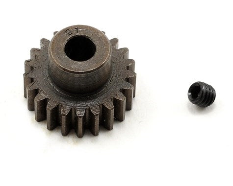 Robinson Racing 8721 21 Tooth Extra Hard Steel .8 Mod Pinion Gear w/5mm Bore