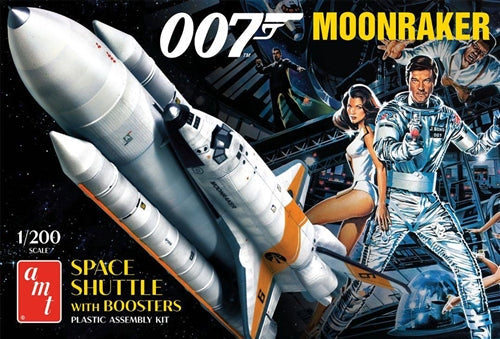 AMT Moonraker Shuttle With Boosters James Bond 1-200 Plastic Model Kit