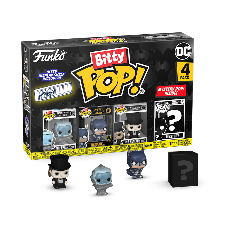 Bitty POP! Batman 85th Anniversary Mr. Freeze, Batman, The Penguin