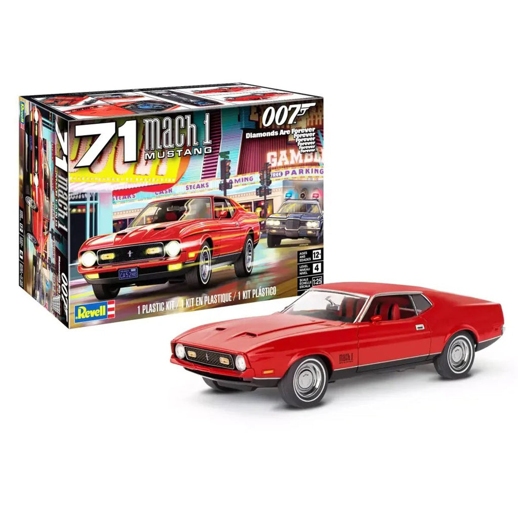 Revell 1971 Ford Mustang Mach 1 429 James Bond 1:25 Plastic Model Kit