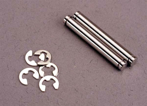 Traxxas 2635 Suspension Pins 23mm Hard Chrome (2) / E-clips (4) NIB