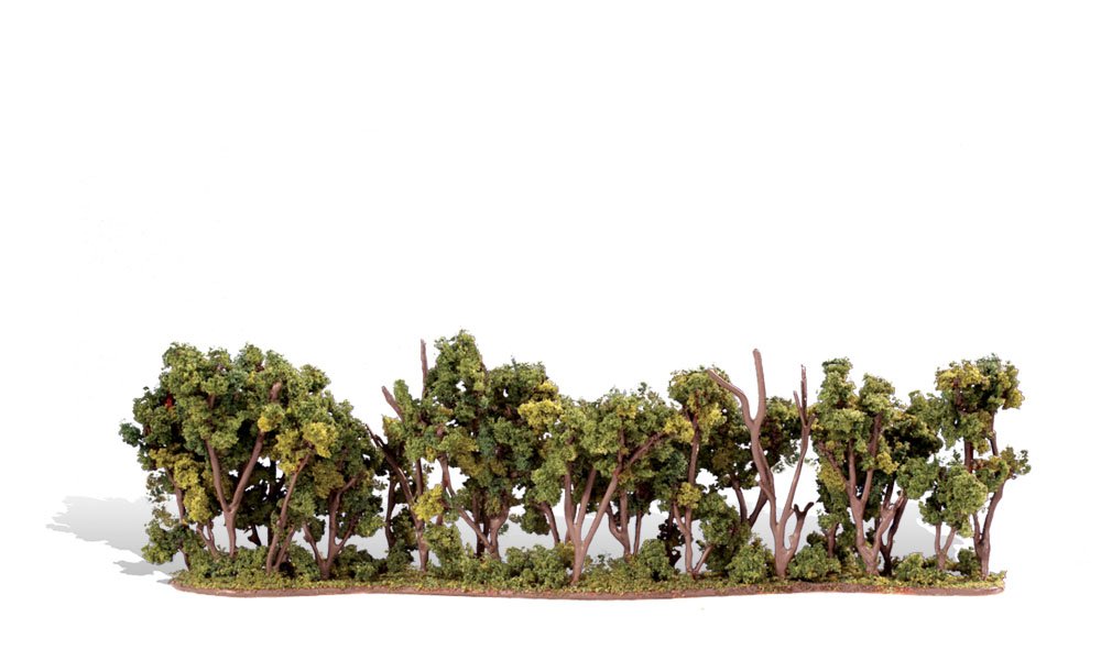 Woodland Scenics Woodland Classics Hedge Row Ready Made Trees 7-3/4 x 1 to 2"