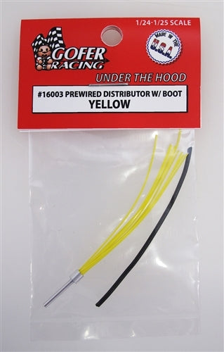 Gofer Racing 16003 Prewired Distributor With Boot Yellow 1/24 NIB