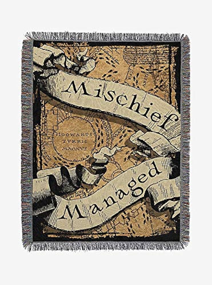 Harry Potter Mischief Managed Throw