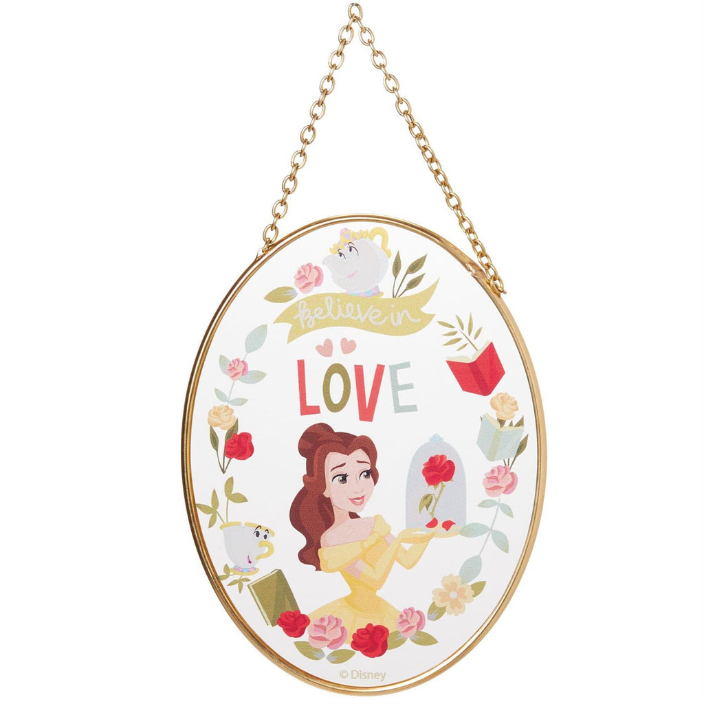 Beauty & the Beast Belle "Believe in Love" Suncatcher