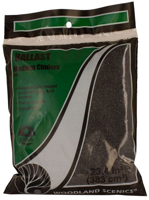 Woodland Scenics B83 Ballast Medium Cinders 12oz 340g