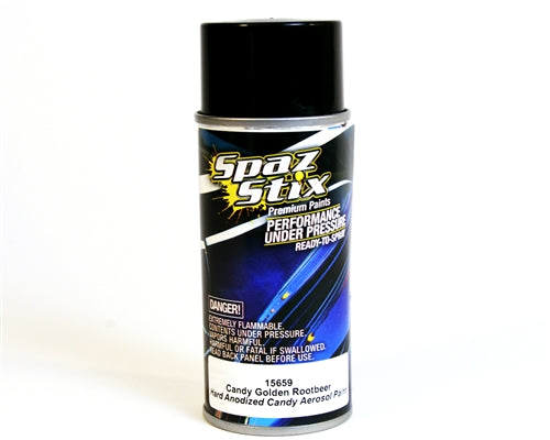 Spaz Stix 15659 Candy Golden Rootbeer Aerosol Paint, 3.5oz Can