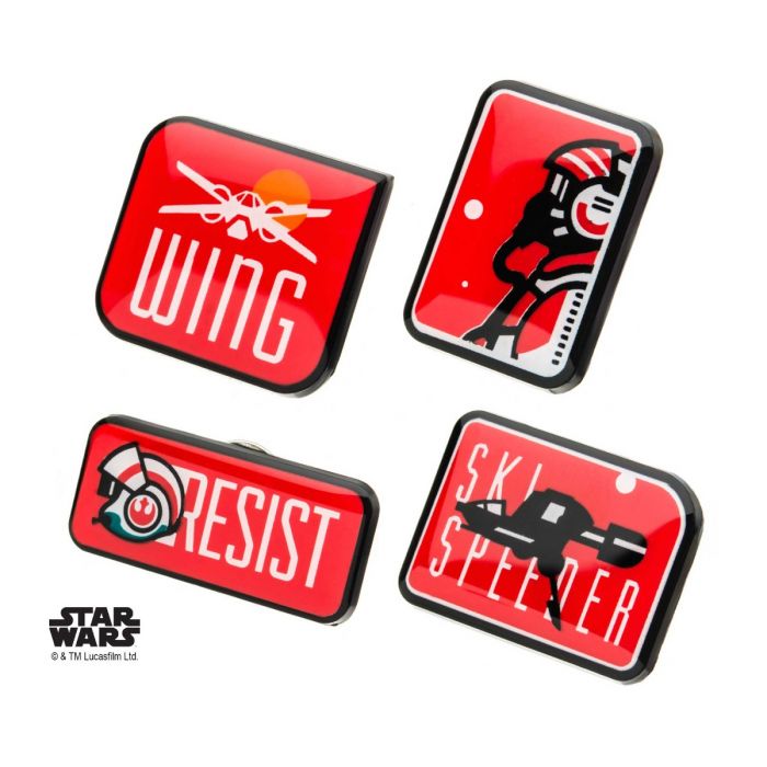 Star Wars - Episode 8 Enamel 4pk Lapel Pins