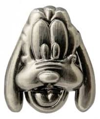 Pluto Head Pewter Lapel Pin