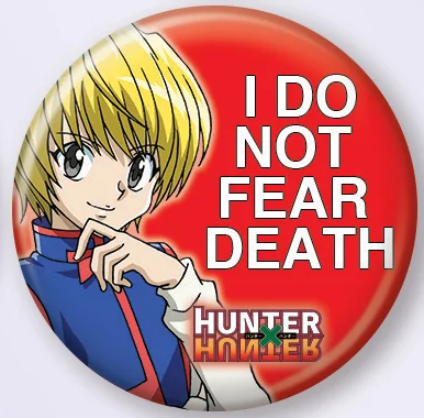 Hunter x Hunter Curapika Fear Death Button