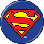 Superman Logo Button