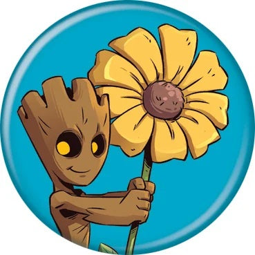 Groot with Daisy Button