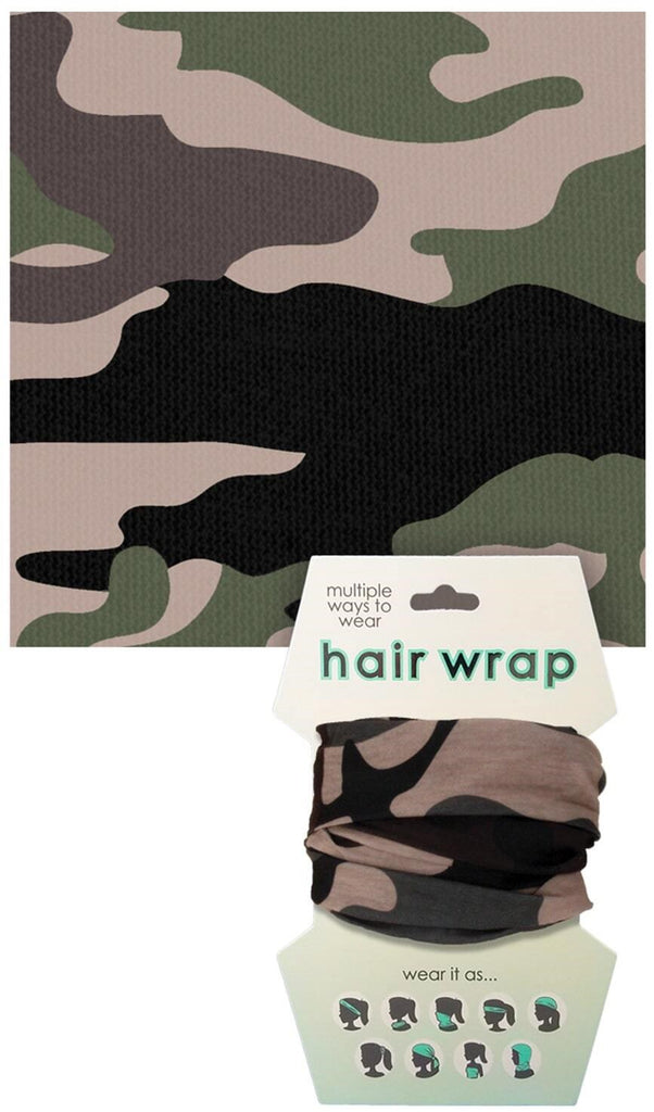 Camo Hair & Face Wrap