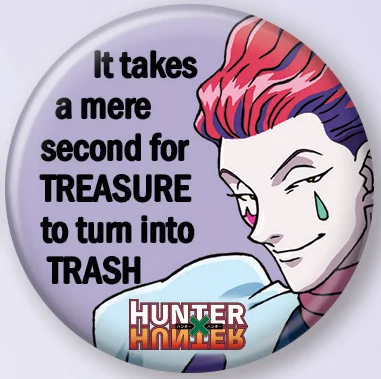 Hunter x Hunter Hisoka Trash Button