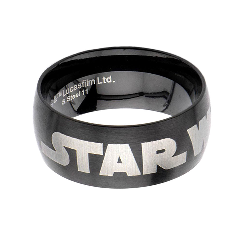 Star Wars Logo Stainless Steel Ring (Size 12)