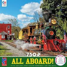 All Aboard! Rogers Steam Engine 750pc Puzzle