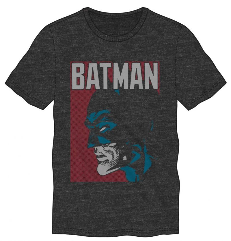 Batman Side Face Grey Tee