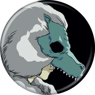 Inuyasha Naraku Mask Button