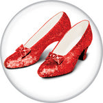 Wizard of Oz Ruby Slippers Button