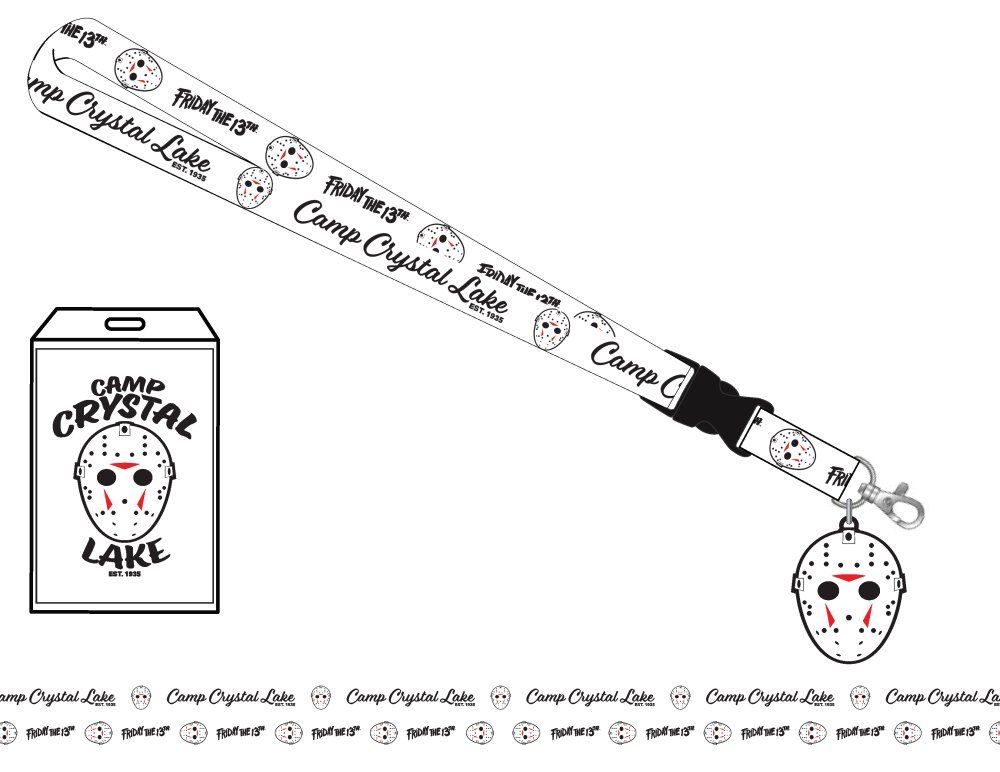 Friday The 13th - Jason Mask White Lanyard