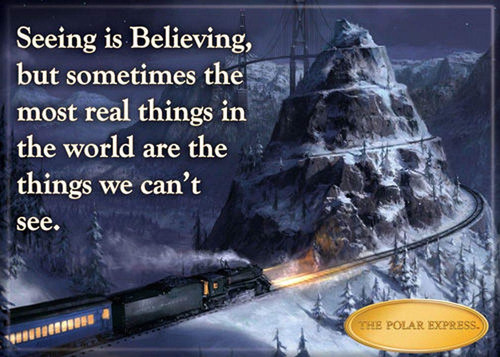 Polar Express "Seeing is Believing" Magnet